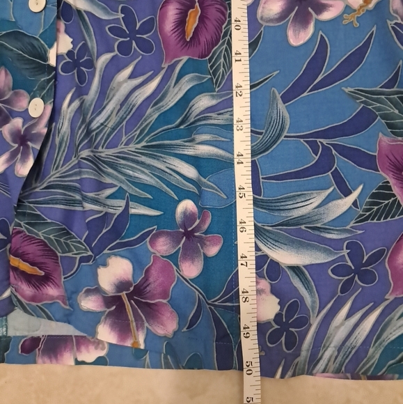 Erika Women’s Floral Button Front Maxi Dress 2X Blue Sleeveless Rayon - Picture 8 of 9